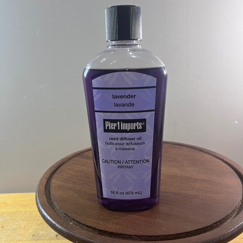 Pier‎ 1 Imports Lavender Reed Diffuser Oil Refill 16 fl oz Purple Vtg Home Scent
